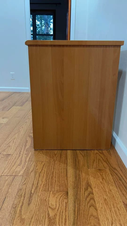 Wooden Computer Desk with Drawers - photo 3