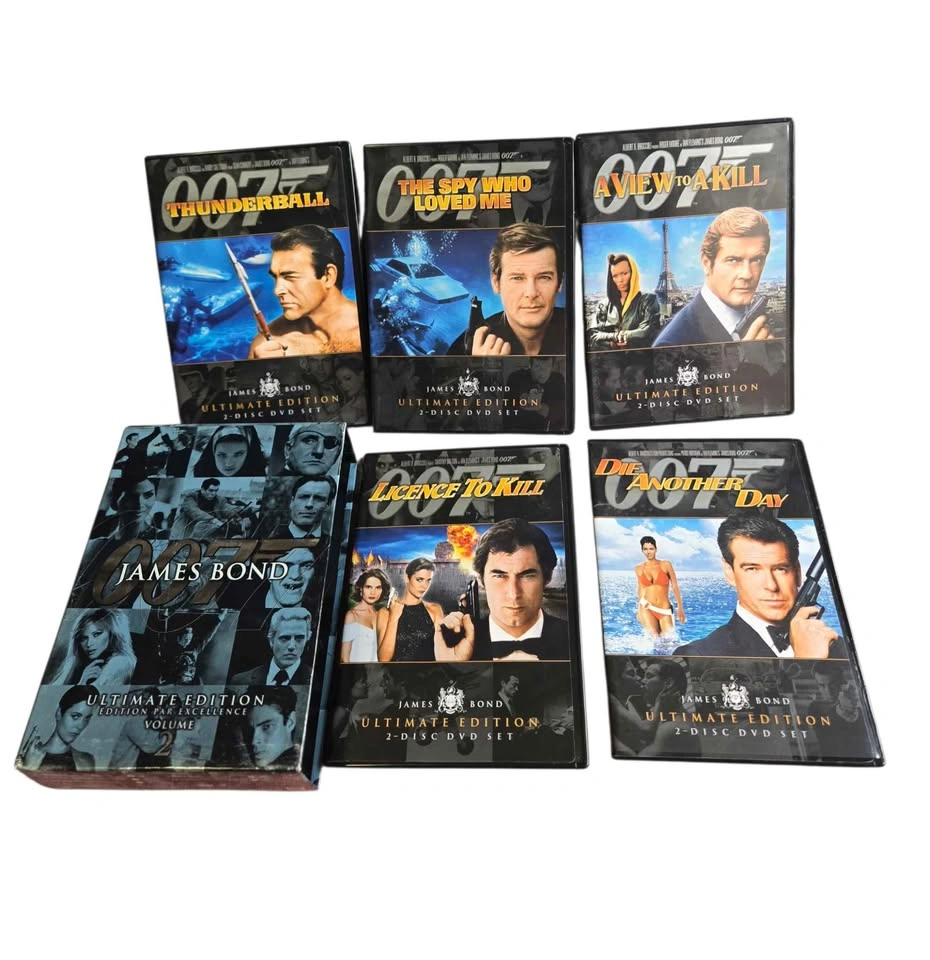James Bond 007 Ultimate Edition Volume 2 DVD Lot • 5 Movie Set - photo 2