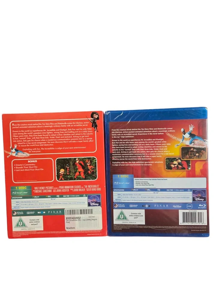 The Incredibles Blu-ray 2004 Disney Pixar Region Free HD - photo 2