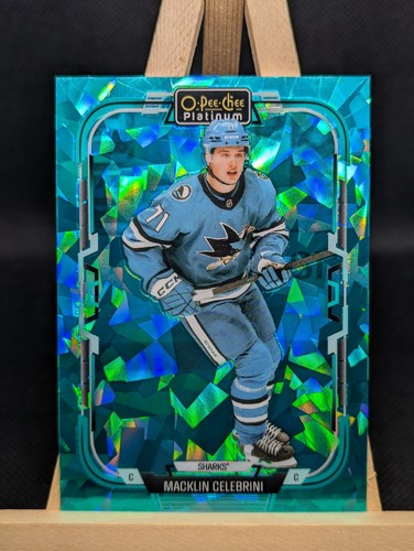 Macklin Celebrini 2025-26 O-Pee-Chee Platinum Turquoise Fragment