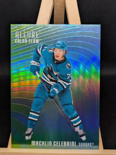 Macklin Celebrini 2025-26 UD Allure Color Flow Sharks #CF-28