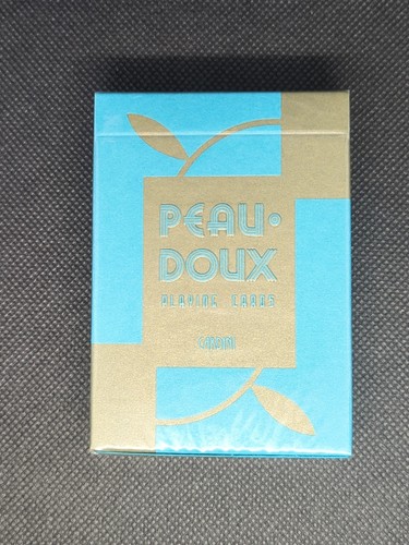 PEAU DOUX Turquoise PLAYING CARDS V1 Deck Cardini Art of Play
