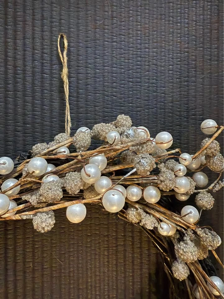 Pearl and Silver Wreath for indoor or outdoor - photo 2