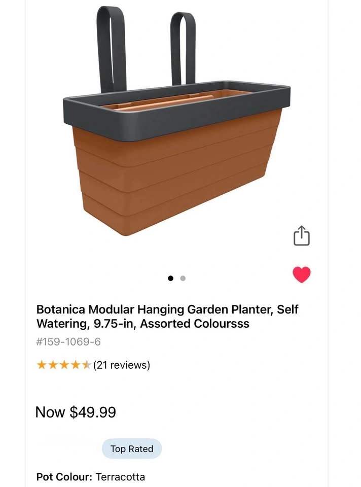 2 Botanica Modular Self-Watering Hanging Garden Planters - photo 2