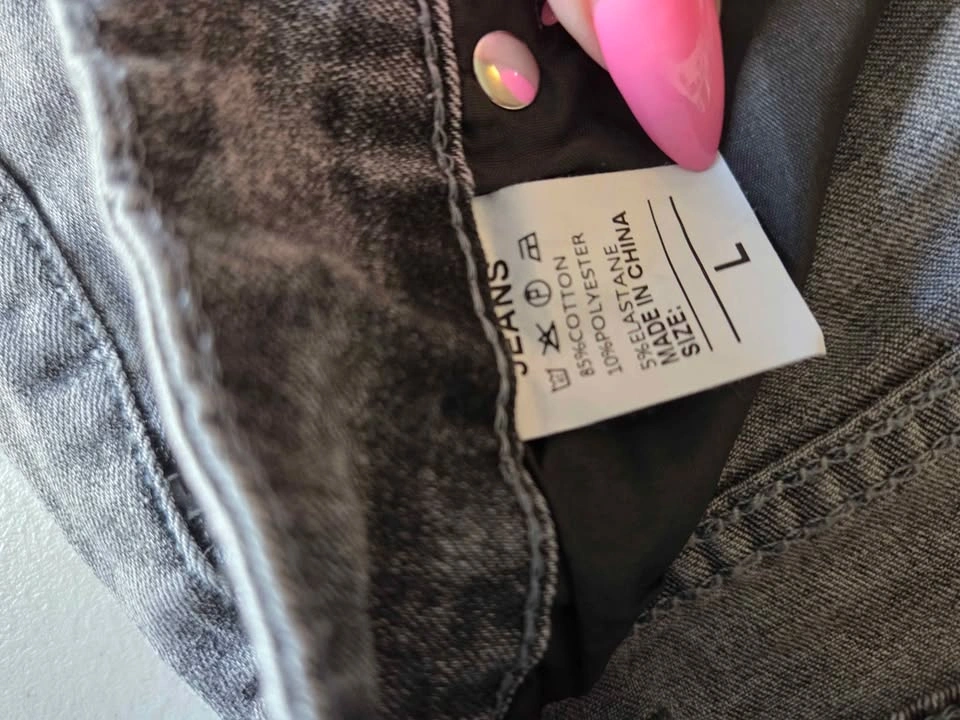 Dark grey jean shorts - photo 3