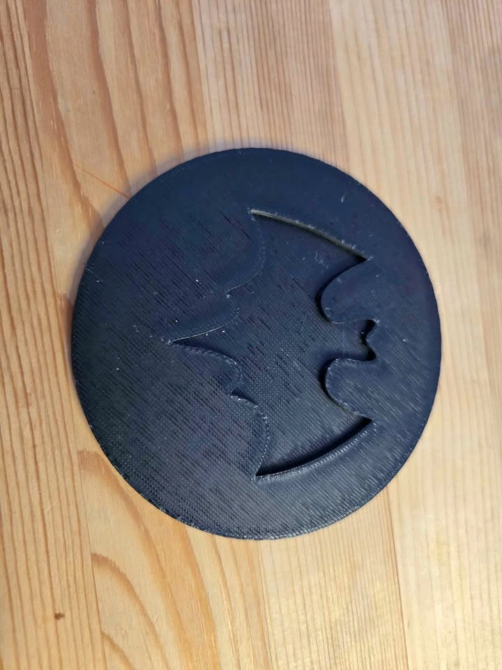 3D Printed Bat Coaster – Black – Drink Coaster – PLA