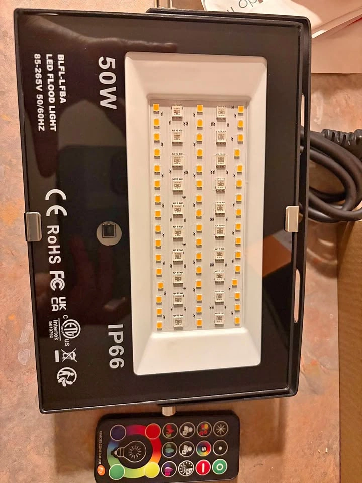 BNIB 50W LED RGB Flood Light