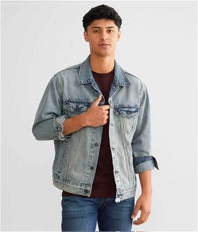 Levi’s® Relaxed Trucker Jacket, Distressed - Men’s Medium, Blue - photo 3