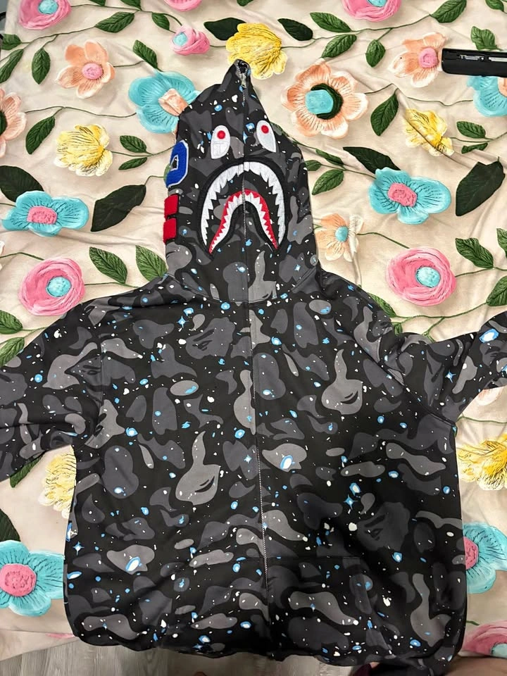 bape hoodie black rep