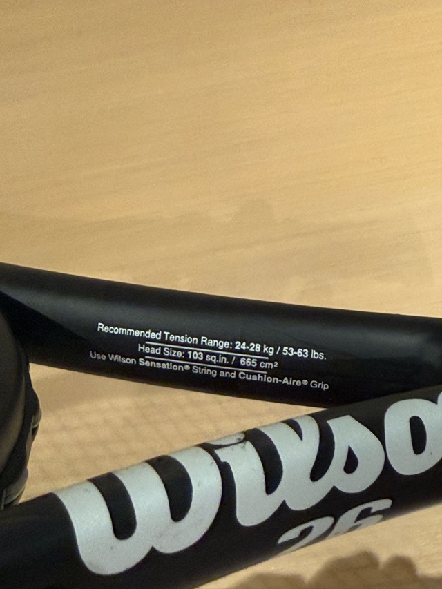 Wilson Hyper Hammer 26 Tennis Racket - New Grip & Carrying Case - photo 2