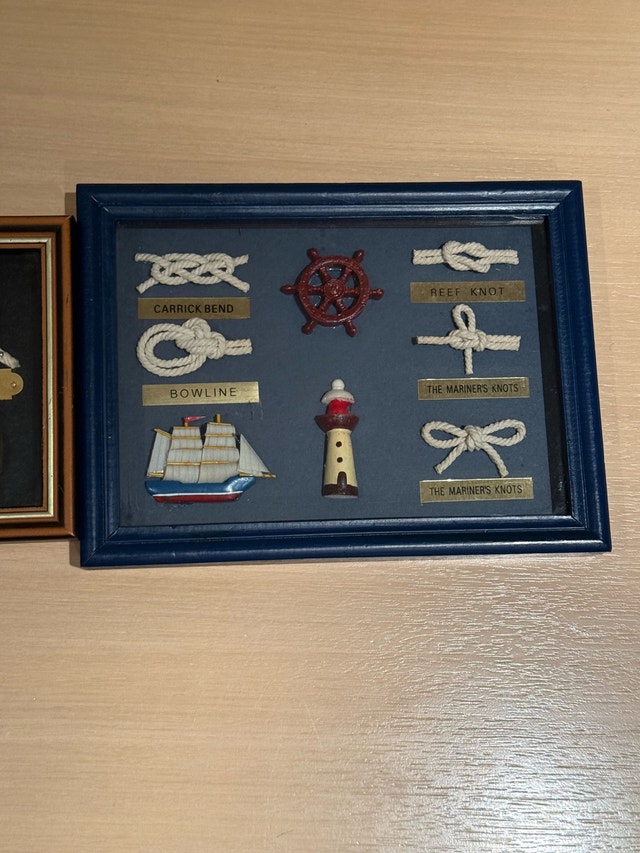 Mariner Vintage Nautical Knot Shadow Box Wall Decor - Set of 2 - photo 2