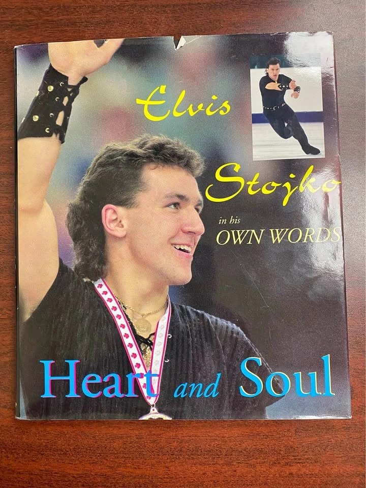 Elvis Stojko Signed Heart And Soul Book Figure Skating Autograph
