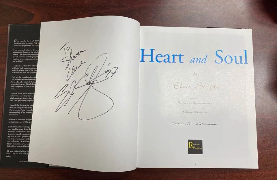 Elvis Stojko Signed Heart And Soul Book Figure Skating Autograph - photo 2