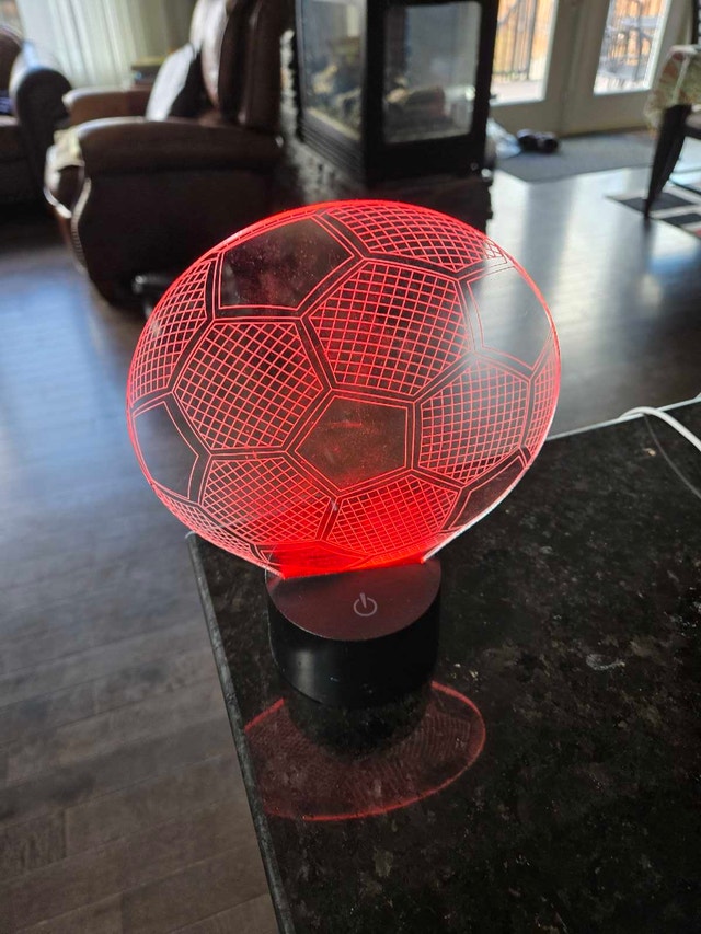 3D Soccer Ball LED nightlamp – Color Changing + Remote - photo 2