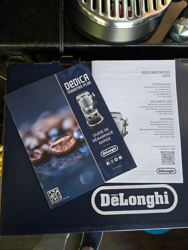 De’Longhi Dedica Maestro Plus EC950M Espresso – Like New + Warr - photo 4