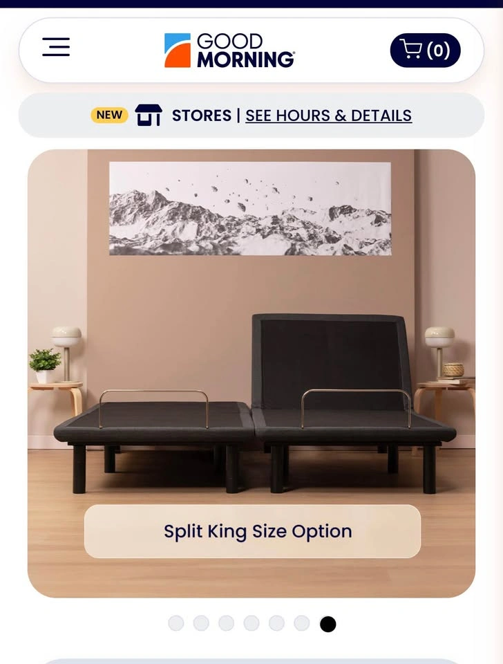 Split King Adjustable Bed WITH Mattresses - photo 2