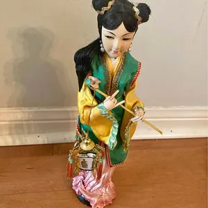 Vintage Chinese Silk Doll with Lantern