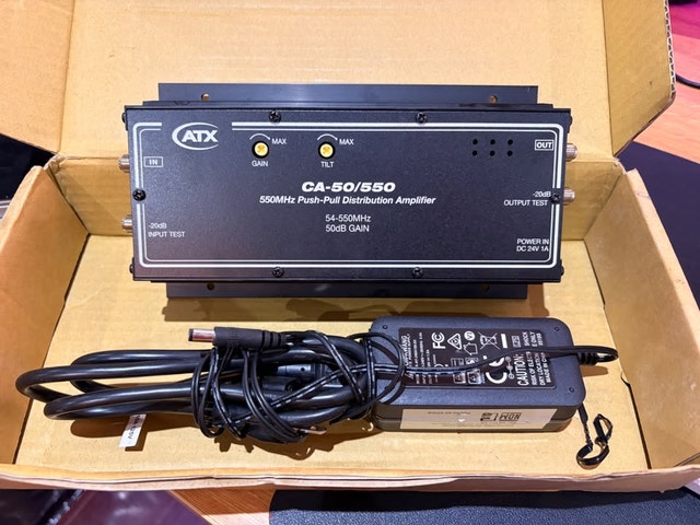 Pico/ATX CA-50/550, 550MHz High-Gain Distribution Amplifier