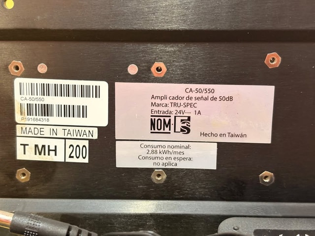 Pico/ATX CA-50/550, 550MHz High-Gain Distribution Amplifier - photo 3