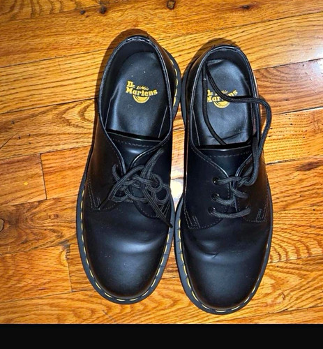 Dr. Martens Women’s Oxford Shoes Black Platform Leather US 9