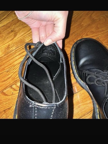 Dr. Martens Women’s Oxford Shoes Black Platform Leather US 9 - photo 2