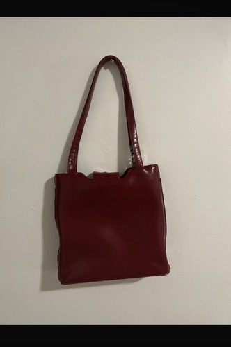 GUESS Women’s Red Solid Shoulder Bag Silver Hardware - photo 3