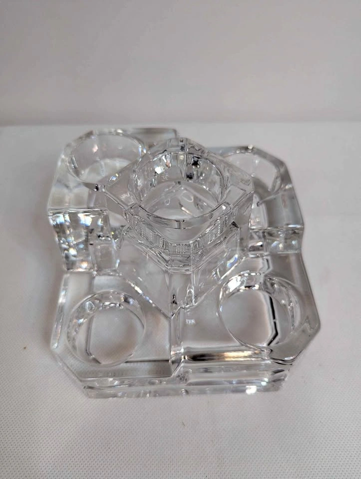 Vintage Partylite 5 Tier 24% Crystal Castle Tealight Votive Cand