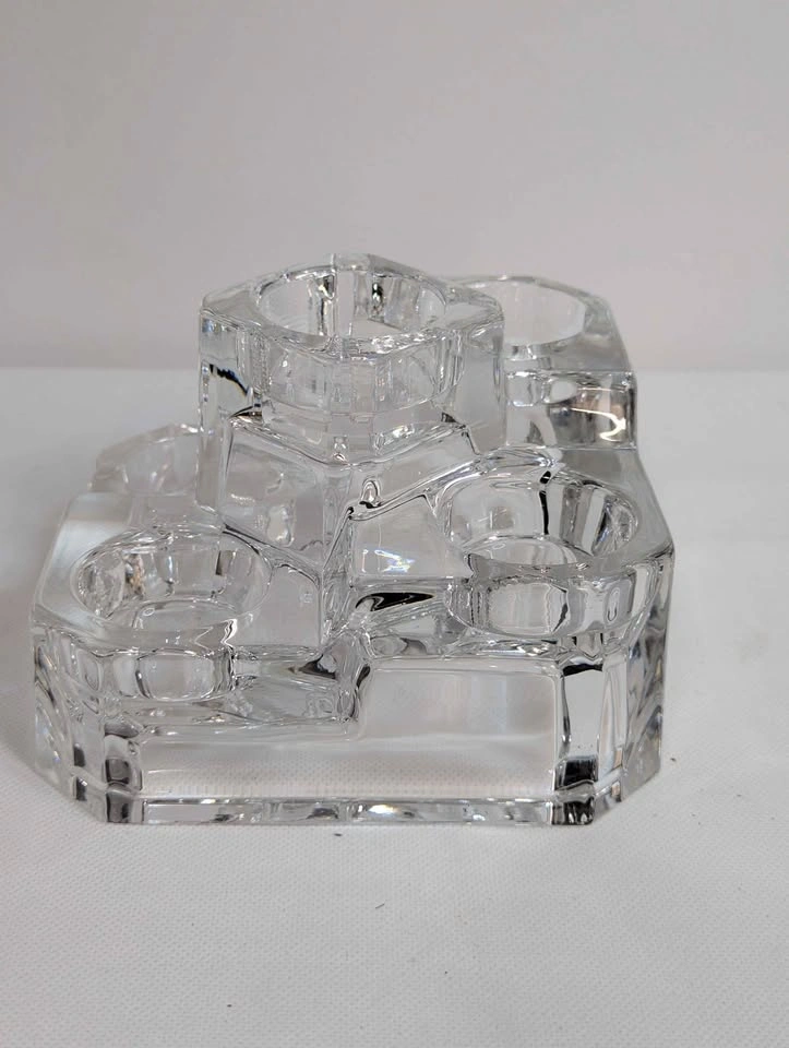 Vintage Partylite 5 Tier 24% Crystal Castle Tealight Votive Cand - photo 3