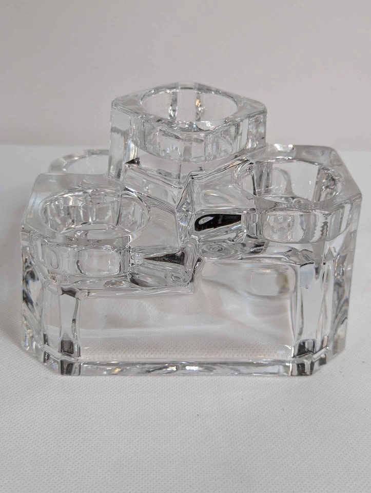 Vintage Partylite 5 Tier 24% Crystal Castle Tealight Votive Cand - photo 4