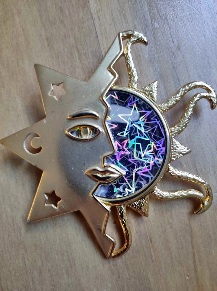 Vintage Jonette Jewelry celestial brooch