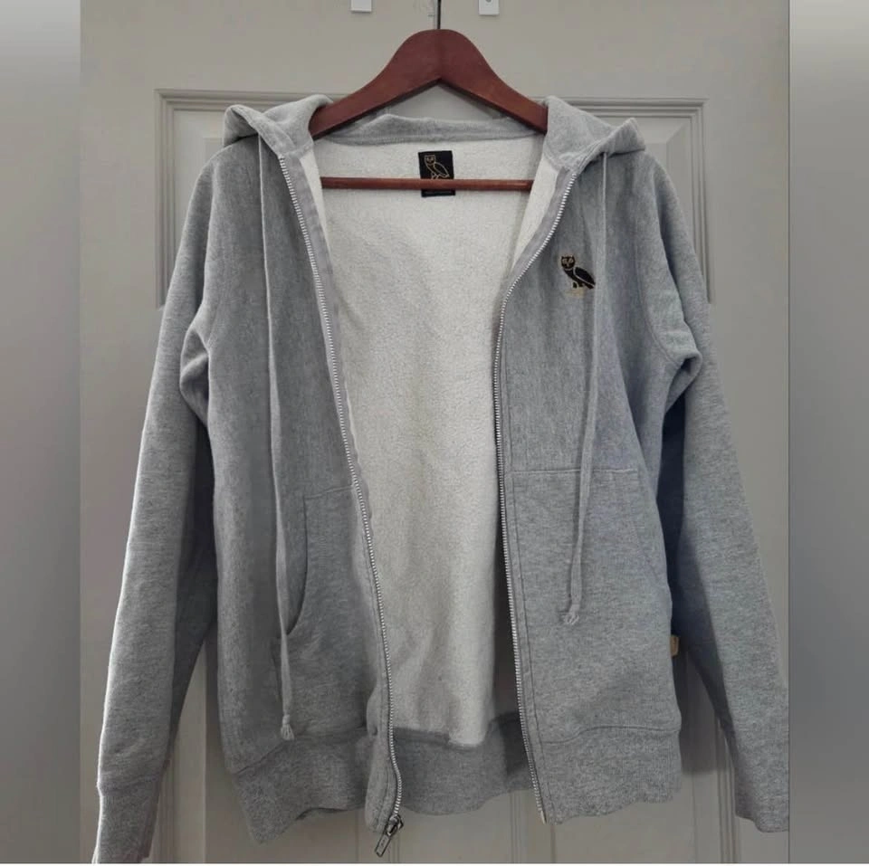 OVO Grey Zip-Up Hoodie - photo 2