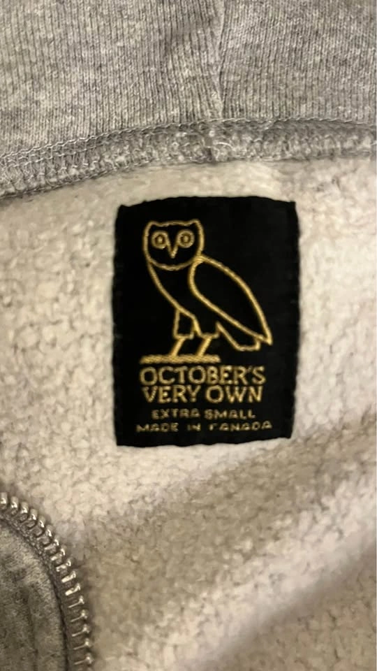 OVO Grey Zip-Up Hoodie - photo 3