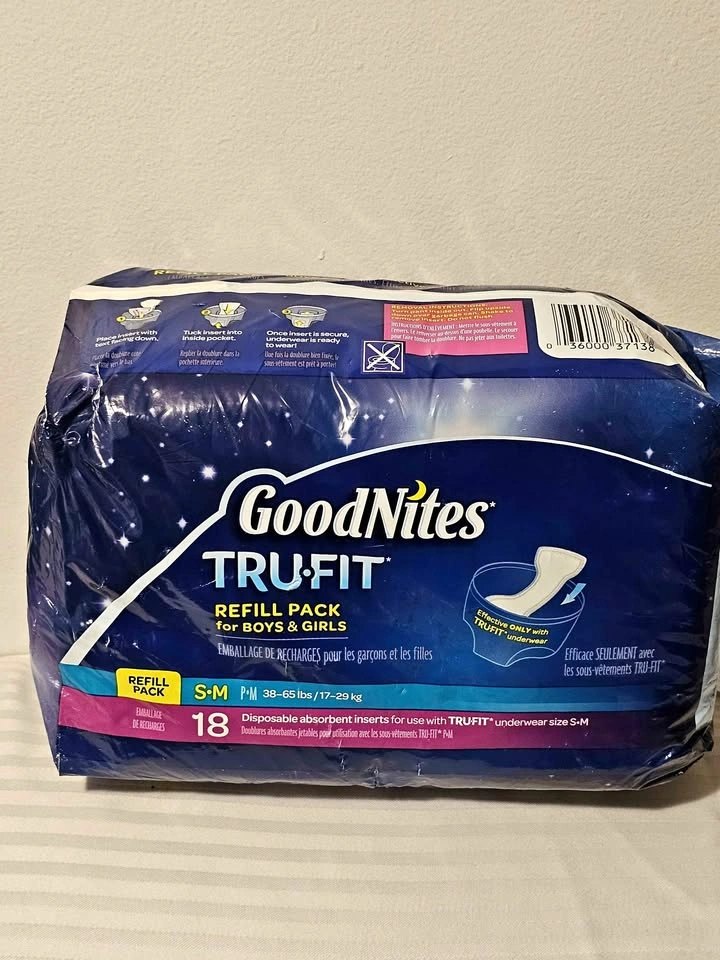 GoodNites Tru-Fit Refill Pack S/M 18 Count