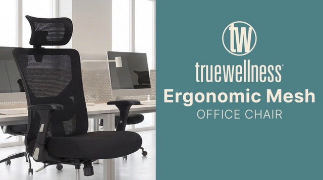 Brand New True Wellness Ergonomic Mesh Office Chair - photo 2