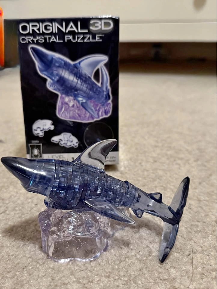 3D Crystal Puzzle Shark