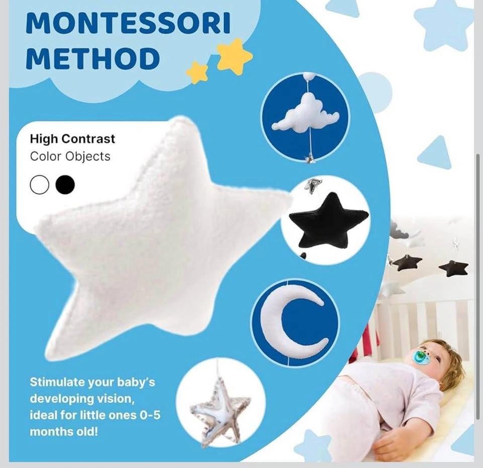 Nursery mobile for crib with music - photo 2