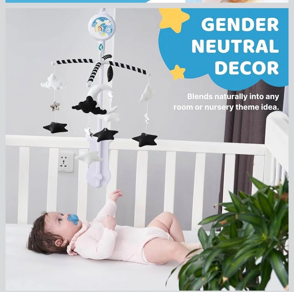 Nursery mobile for crib with music - photo 4