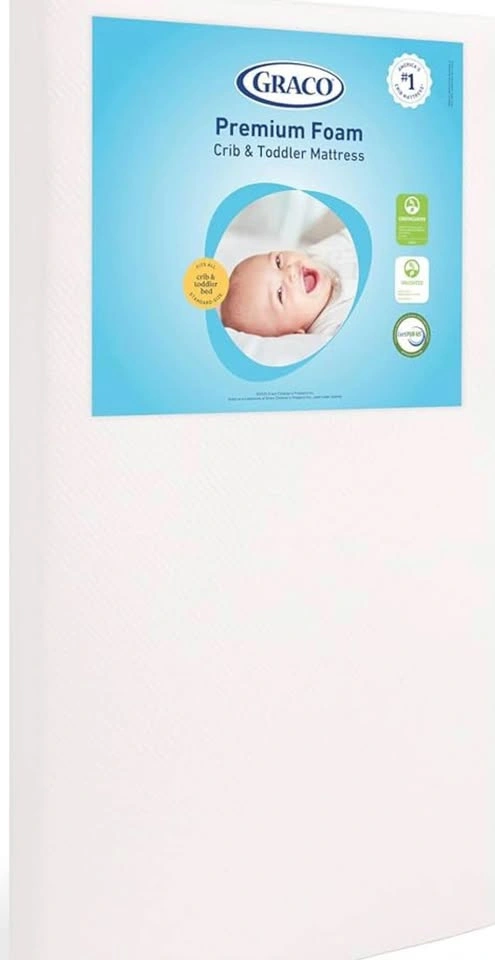Graco crib mattress + mattress protector - photo 3