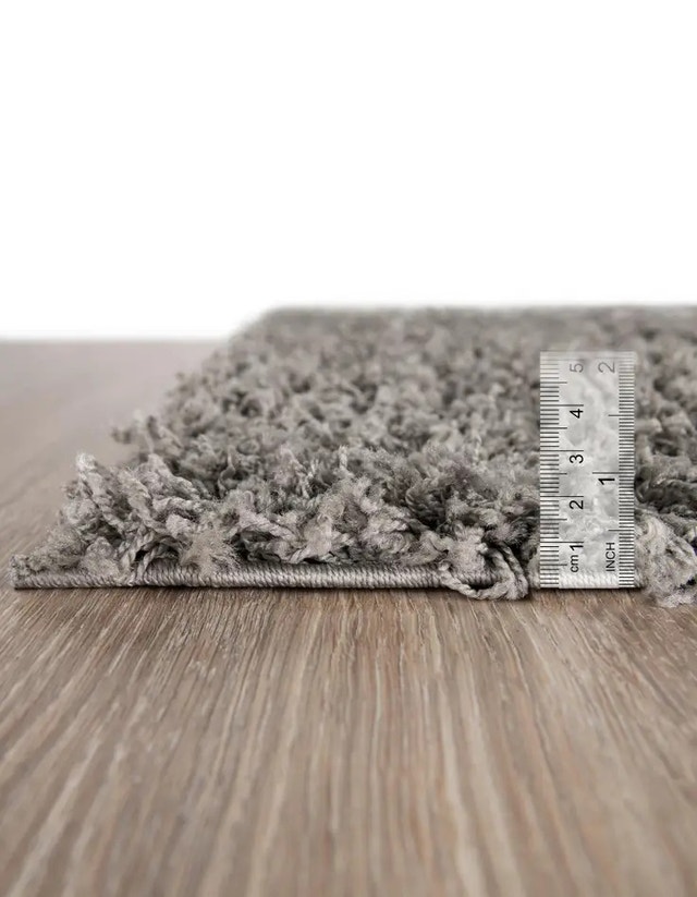 Rug - Solid Shag Rug - 10' x 8' - Grey - photo 4