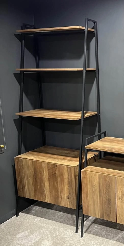 2 Metal and wood bookcases - photo 2