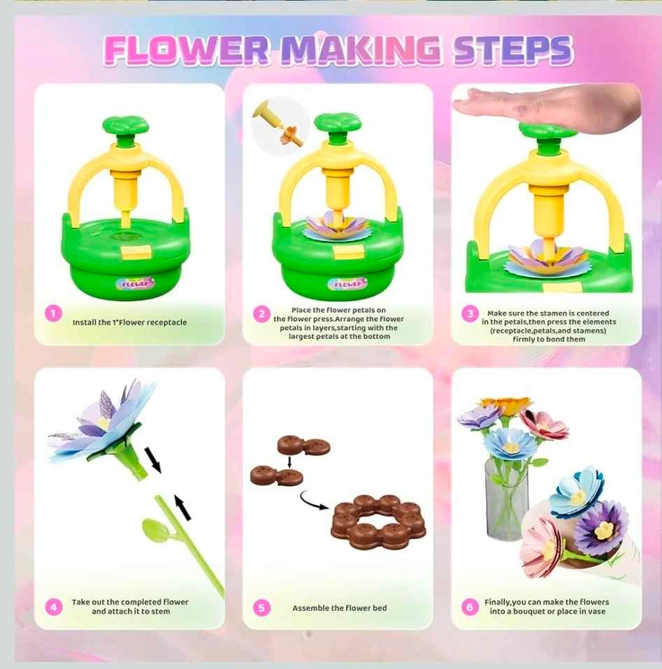 Craft Fabric Flower Bouquet Kit for Kids - photo 4