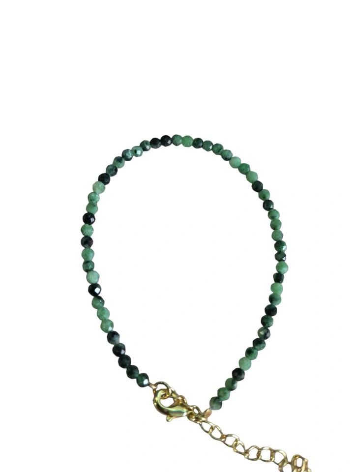 3mm Rhodonite & Ruby Zoisite Crystal Bracelets Set - photo 4
