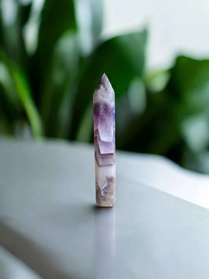 Amethyst Crystal Point Tower ~ Polished Purple Quartz Wand - photo 2