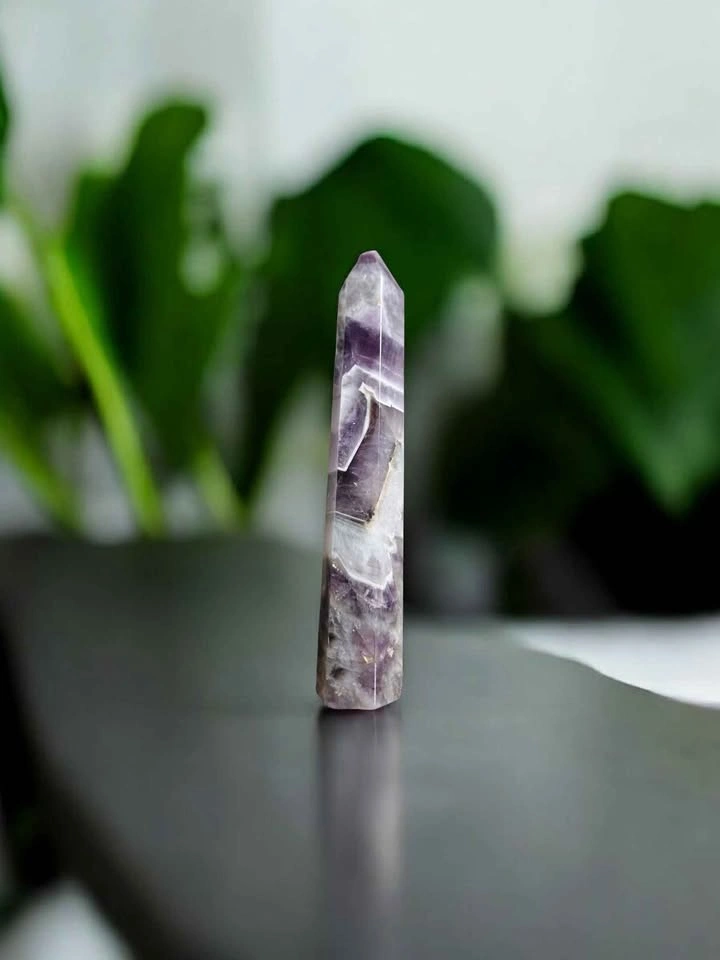 Amethyst Crystal Point Tower ~ Polished Purple Quartz Wand - photo 3