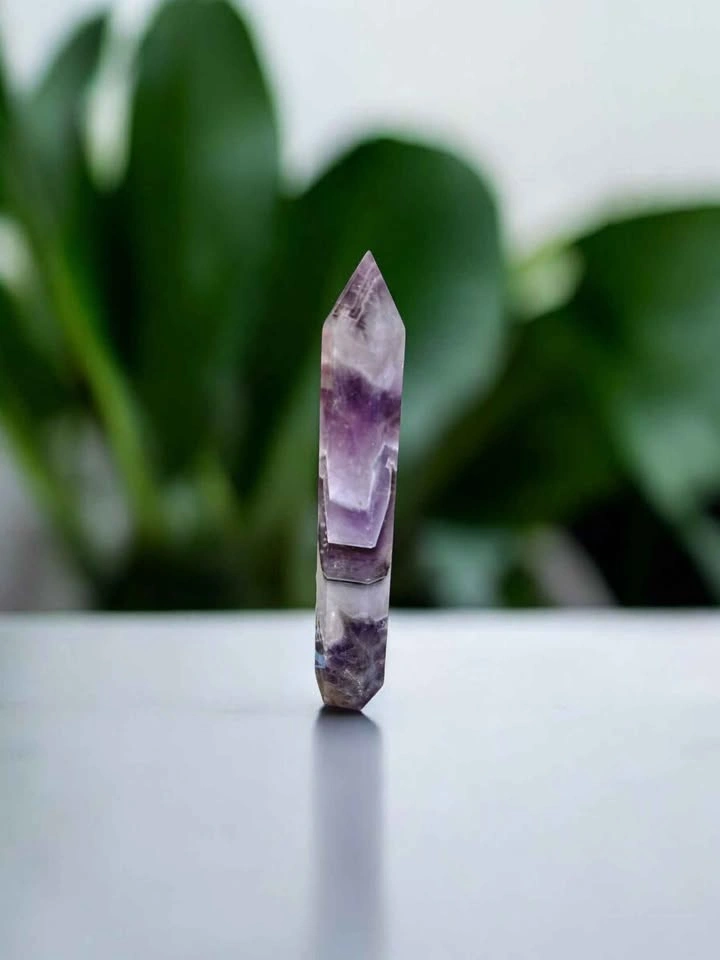 Amethyst Crystal Point Tower ~ Polished Purple Quartz Wand - photo 5