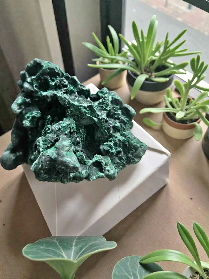 Natural Green Malachite Mineral Specimen Rough Crystal Stone