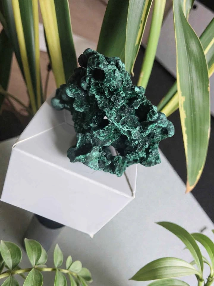Natural Green Malachite Mineral Specimen Rough Crystal Stone - photo 2