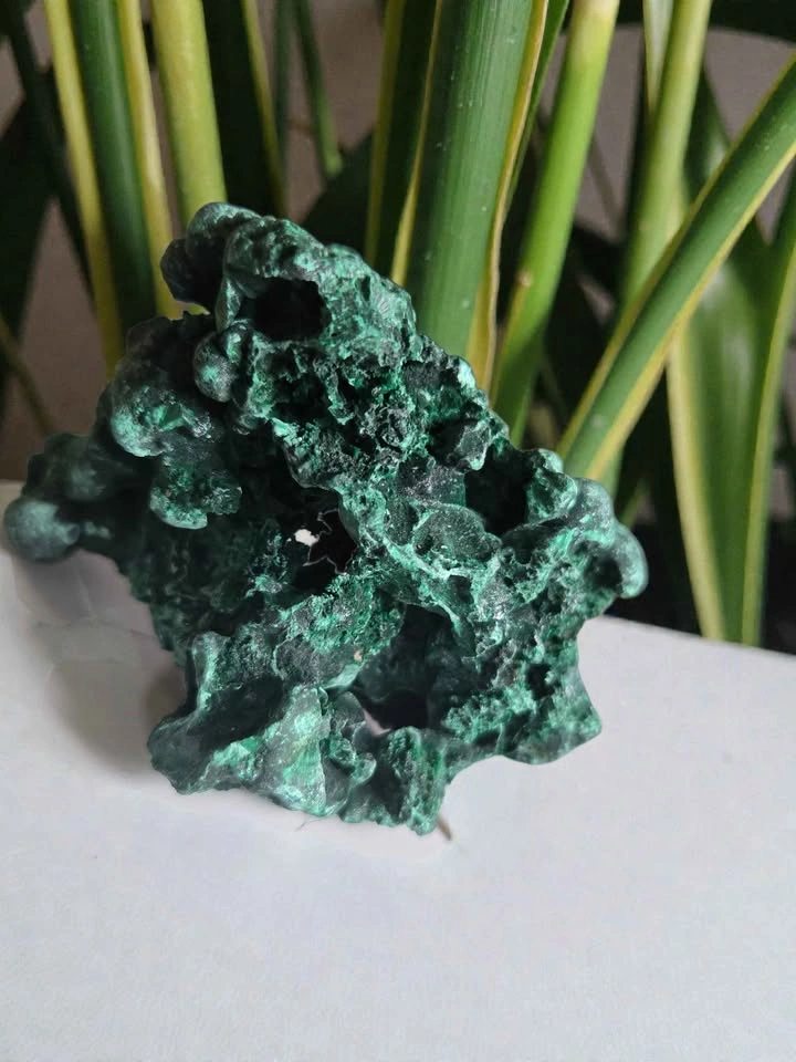 Natural Green Malachite Mineral Specimen Rough Crystal Stone - photo 5