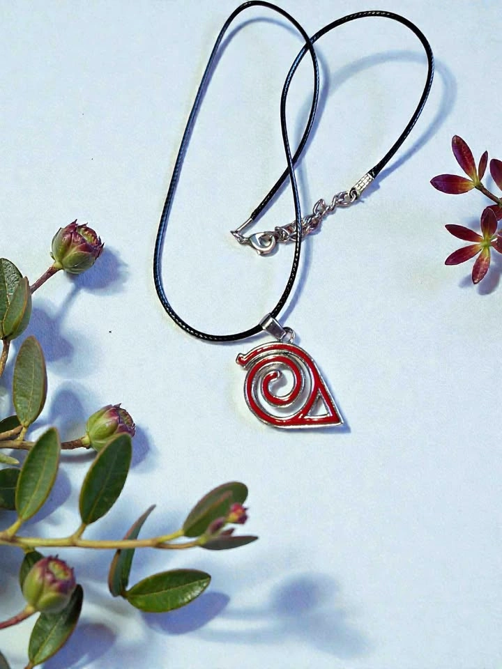 Naruto Hidden Leaf Village Necklace – Konoha Symbol Pendant