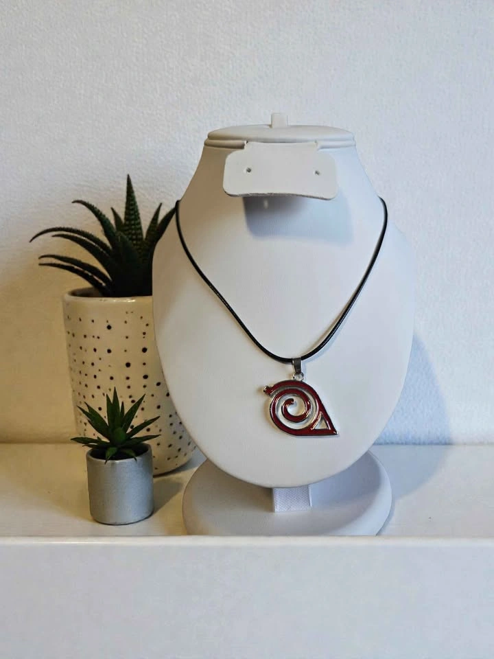 Naruto Hidden Leaf Village Necklace – Konoha Symbol Pendant - photo 3